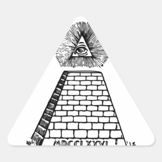 素晴らし州の封統一された印 三角形シール (正面)