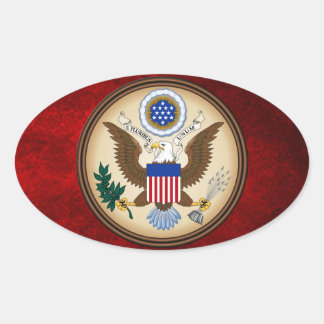 素晴らし州の封統一された印 楕円形シール