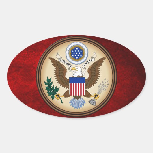 素晴らし州の封統一された印 楕円形シール (正面)