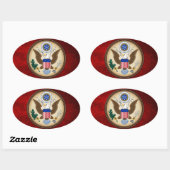 素晴らし州の封統一された印 楕円形シール (シート)