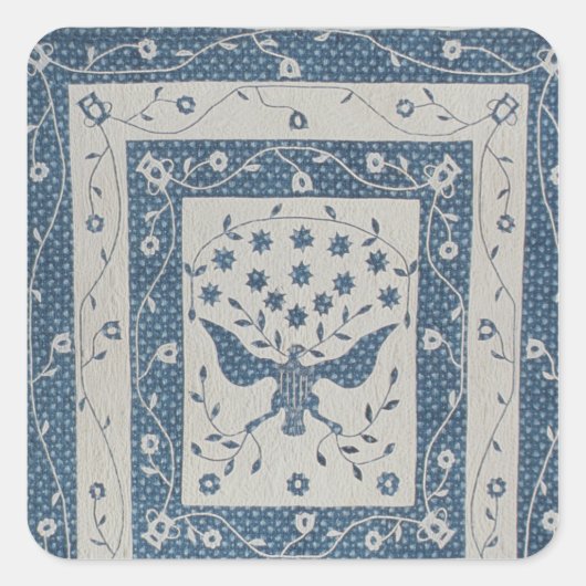 素晴らし州統一されたキルト スクエアシール (正面)