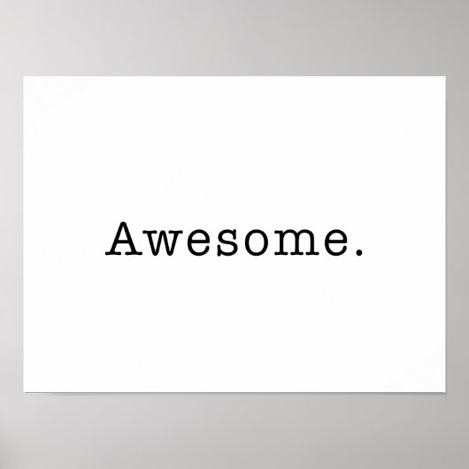 素晴らし引用文空白のテンプレート ポスター (正面)