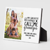 素晴らし恵みがGrandpa Photoと呼ぶ フォトプラーク (側面)