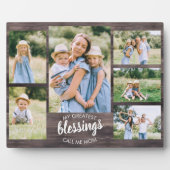 素晴らし恵みは私をママと呼ぶ6 Photo素朴 Wood フォトプラーク (正面)