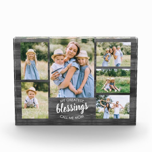 素晴らし恵みは私をママと呼ぶ6 Photo Gray Wood フォトブロック (正面)