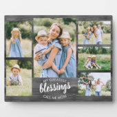 素晴らし恵みは私をママと呼ぶ6 Photo Gray Wood フォトプラーク (正面)