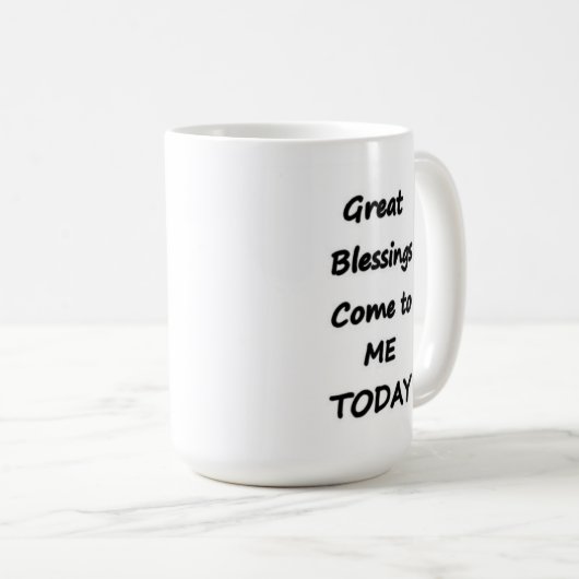 素晴らし恵み来を私に今日コーヒーマグ コーヒーマグカップ (正面右)