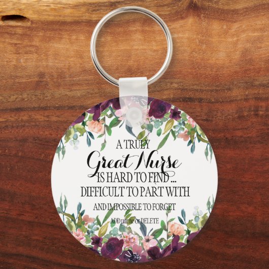 素晴らし感謝していナース キーホルダー (正面)