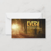 「素晴らし成果」感動的引用文 ノートカード (正面)