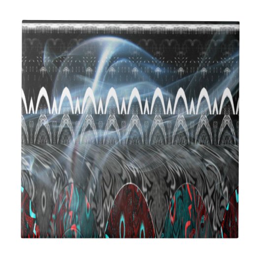 素晴らし抽象芸術アートプリント タイル (正面)