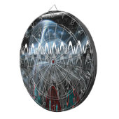 素晴らし抽象芸術アートプリント ダーツボード (正面右)