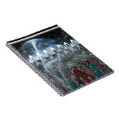 素晴らし抽象芸術アートプリント ノートブック (右側)