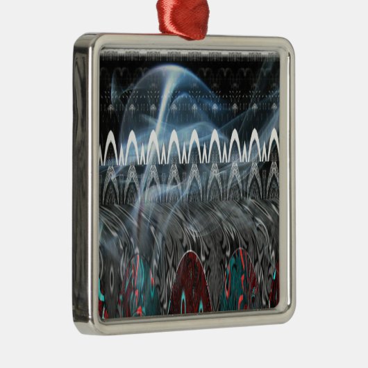 素晴らし抽象芸術アートプリント メタルオーナメント (右)