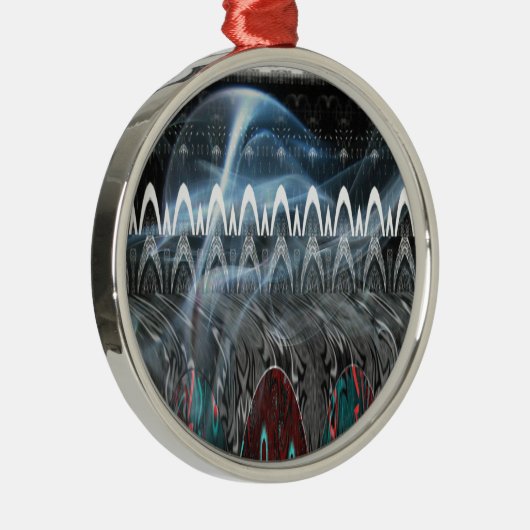 素晴らし抽象芸術アートプリント メタルオーナメント (右)