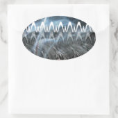 素晴らし抽象芸術アートプリント 楕円形シール (バッグ)