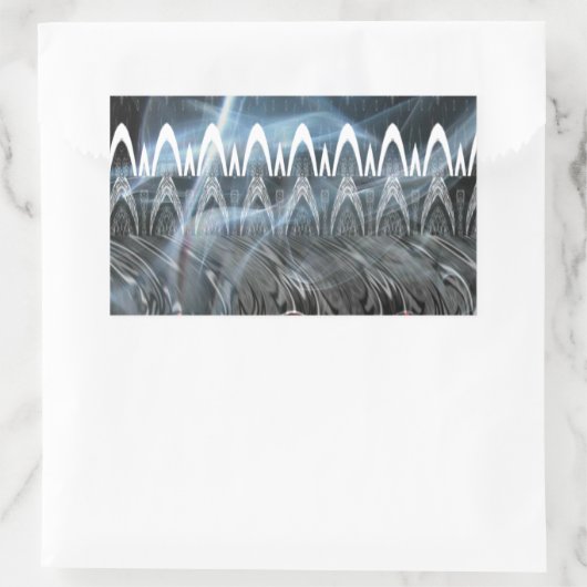 素晴らし抽象芸術アートプリント 長方形シール (バッグ)