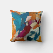 素晴らし抽象芸術オレンジ クッション (正面)