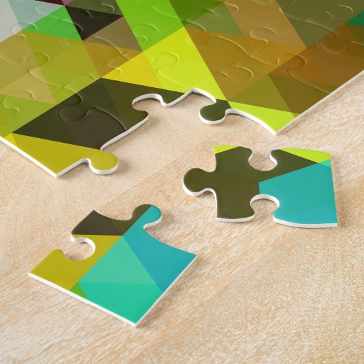 素晴らし抽象芸術カッコいいキュイガーリーレトロファッション ジグソーパズル (側面)