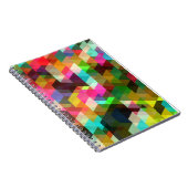 素晴らし抽象芸術カッコいいキュイガーリーレトロファッション ノートブック (右側)