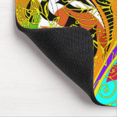 素晴らし抽象芸術カッコいいキュイガーリーレトロファッション マウスパッド (コーナー)