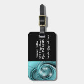 素晴らし抽象芸術カッコいいキュイガーリーレトロファッション ラゲッジタグ (正面縦)