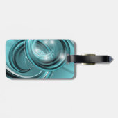 素晴らし抽象芸術カッコいいキュイガーリーレトロファッション ラゲッジタグ (裏面横)