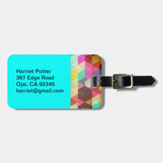 素晴らし抽象芸術カッコいいキュイガーリーレトロファッション ラゲッジタグ