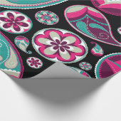 素晴らし抽象芸術カッコいいキュイガーリーレトロファッション ラッピングペーパー (角)