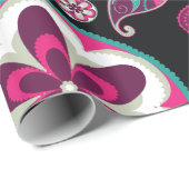 素晴らし抽象芸術カッコいいキュイガーリーレトロファッション ラッピングペーパー (ロールコーナー)