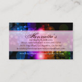 素晴らし抽象芸術カッコいいキュイガーリーレトロファッション 名刺 (裏面)