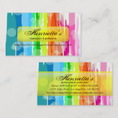 素晴らし抽象芸術カッコいいキュイガーリーレトロファッション 名刺 (正面/裏面)