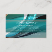 素晴らし抽象芸術カッコいいキュイガーリーレトロファッション 名刺 (裏面)