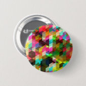 素晴らし抽象芸術カッコいいキュイガーリーレトロファッション 缶バッジ (正面&裏面)