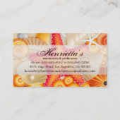 素晴らし抽象芸術クールキュイガーリー自然ファッション 名刺 (裏面)