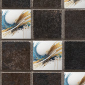 素晴らし抽象芸術セラミックタイル – 鮮やかデザイン タイル