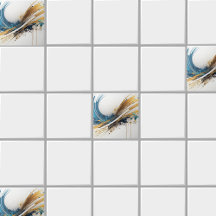 素晴らし抽象芸術セラミックタイル – 鮮やかデザイン