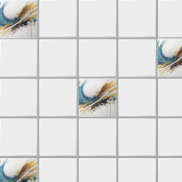 素晴らし抽象芸術セラミックタイル – 鮮やかデザイン タイル