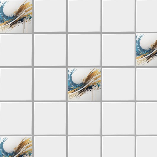 素晴らし抽象芸術セラミックタイル – 鮮やかデザイン タイル