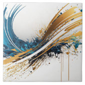 素晴らし抽象芸術セラミックタイル – 鮮やかデザイン タイル (正面)