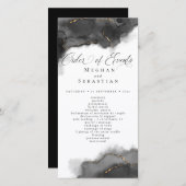 素晴らし抽象芸術ブラックと金ゴールドカラー (正面/裏面)