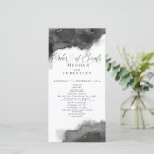 素晴らし抽象芸術ブラックと金ゴールドカラー (スタンド正面)