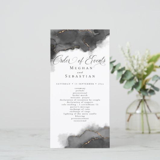 素晴らし抽象芸術ブラックと金ゴールドカラー (スタンド正面)