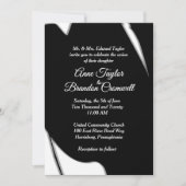 素晴らし抽象芸術夕べ結婚式招待状 招待状 (正面)