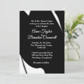 素晴らし抽象芸術夕べ結婚式招待状 招待状 (スタンド正面)