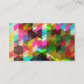 素晴らし抽象芸術幾何学的パターン 名刺 (裏面)