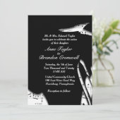 素晴らし抽象芸術音楽テーマ結婚式招待状 招待状 (スタンド正面)