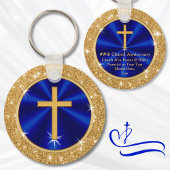 素晴らし教会パーソナライズされたの好意、青金ゴールド キーホルダー