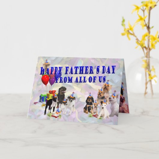 素晴らし数々の幸せな父の日札を選ぶ カード (黄色い花)