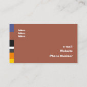 素晴らし数々の横クラシックストライプ 名刺 (裏面)