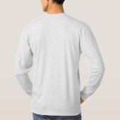 素晴らし文字セージ緑lやる気を起こさせる引用文灰色 tシャツ (裏面)